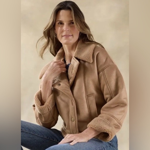 Moss Ridge Faux Leather Coat. New with tags from Sundance. - Picture 2 of 7